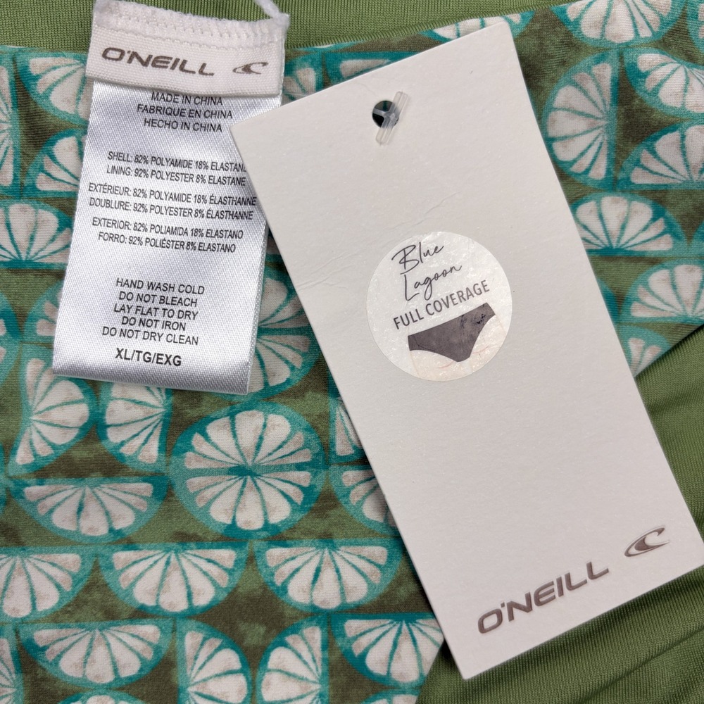 ONeill Womens Green Abstract Shell Burleigh Wrap Bikini Set XL DD-Cup - Picture 8 of 10